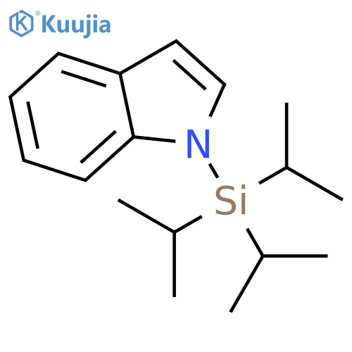 1H-Indole,1-[tris(1-methylethyl)silyl]- structure