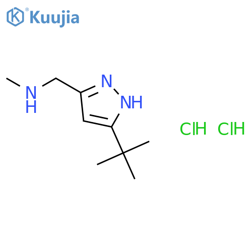 (5-tert-Butyl-1H-pyrazol-3-yl)methylmethylamine Dihydrochloride structure