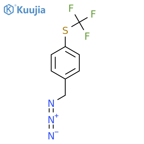 1-(azidomethyl)-4-(trifluoromethyl)sulfanylbenzene structure