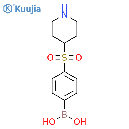 [4-(piperidine-4-sulfonyl)phenyl]boronic acid structure