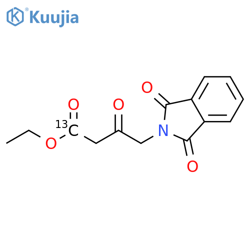 4-Phthalimidoacetoacetic Acid Ethyl Ester-13C structure