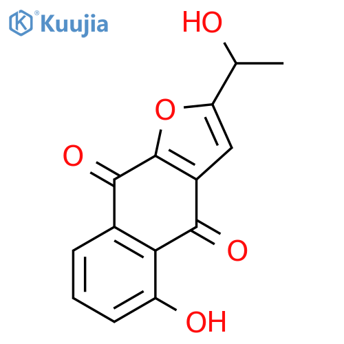 Naphtho[2,3-b]furan-4,9-dione,5-hydroxy-2-[(1S)-1-hydroxyethyl]- structure