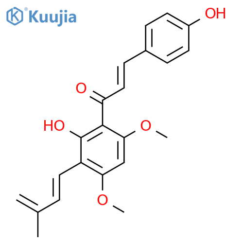 3'-(isoprenyl)-2',4-dihydroxy-4',6'-dimethoxychalcone structure