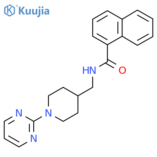 N-{[1-(pyrimidin-2-yl)piperidin-4-yl]methyl}naphthalene-1-carboxamide structure