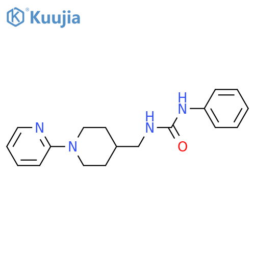 1-phenyl-3-{1-(pyridin-2-yl)piperidin-4-ylmethyl}urea structure