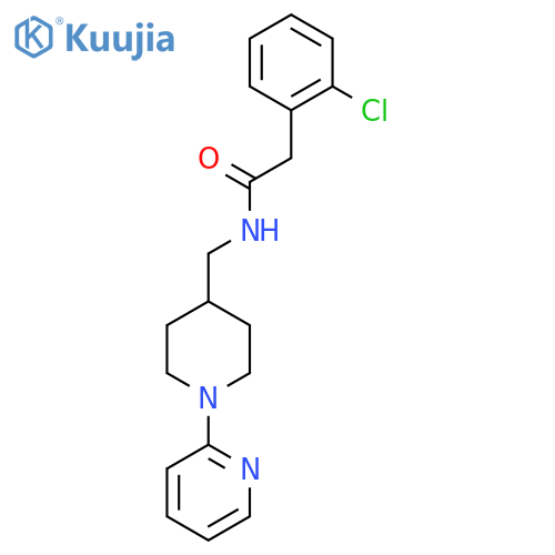 2-(2-chlorophenyl)-N-{1-(pyridin-2-yl)piperidin-4-ylmethyl}acetamide structure