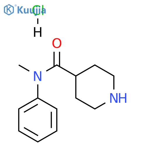 N-methyl-N-phenylpiperidine-4-carboxamide hydrochloride structure