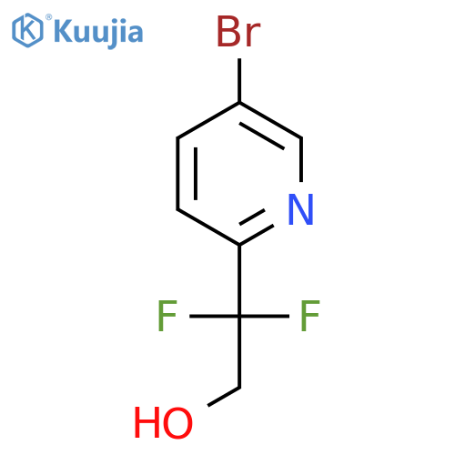 2-(5-bromopyridin-2-yl)-2,2-difluoroethan-1-ol structure