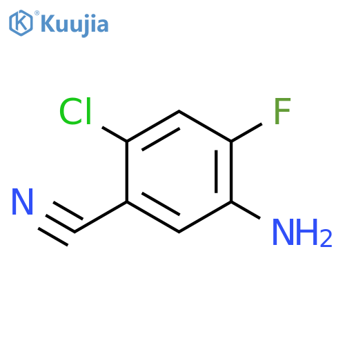 2-Chloro-4-fluoro-5-aminobenzonitrile structure