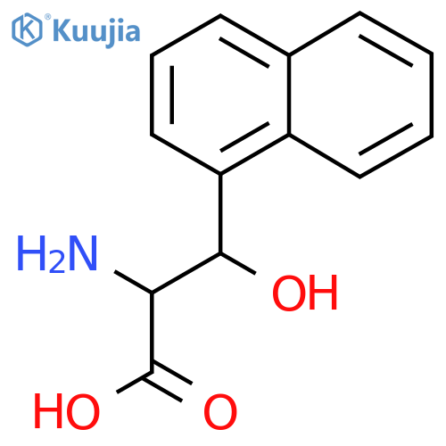 2-amino-3-hydroxy-3-(naphthalen-1-yl)propanoic acid structure