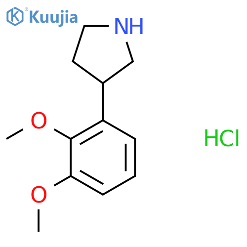 3-(2,3-Dimethoxyphenyl)pyrrolidine hydrochloride structure