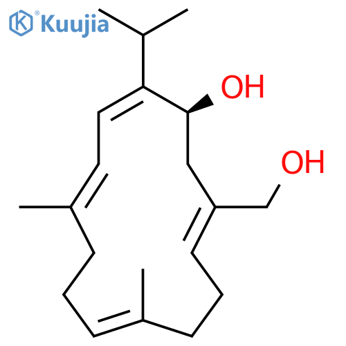 1,3,7,11-Cembratetraene-14,20-diol; (1Z,3Z,7E,11Z,14S)-form structure