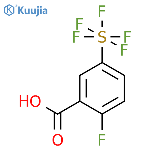 2-Fluoro-5-(pentafluorosulfur)benzoic acid structure
