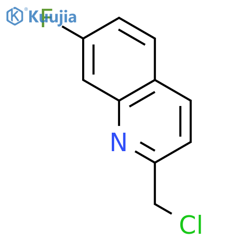 Quinoline, 2-(chloromethyl)-7-fluoro- structure