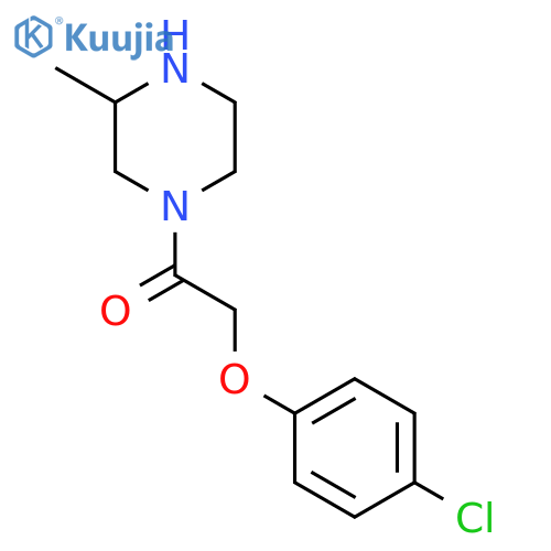 2-(4-Chlorophenoxy)-1-(3-methylpiperazin-1-yl)ethan-1-one structure