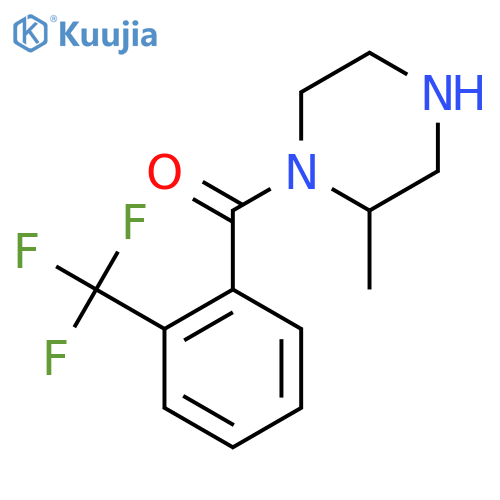 2-Methyl-1-[2-(trifluoromethyl)benzoyl]piperazine structure