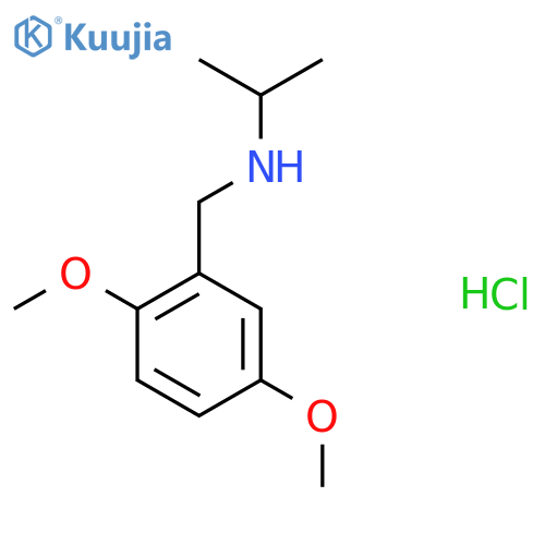 [(2,5-Dimethoxyphenyl)methyl](propan-2-yl)amine hydrochloride structure