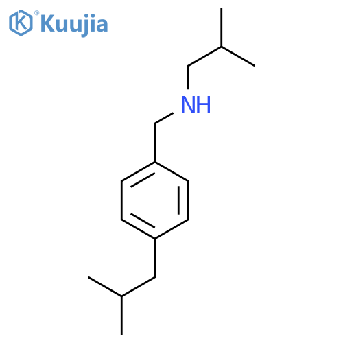 (2-Methylpropyl)({[4-(2-methylpropyl)phenyl]methyl})amine structure