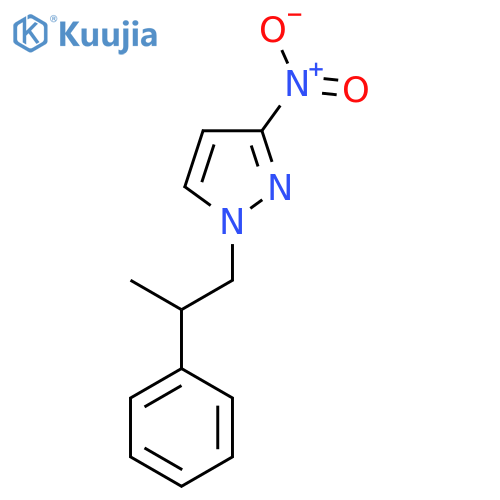 3-Nitro-1-(2-phenylpropyl)-1H-pyrazole structure