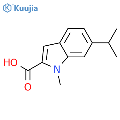 1-Methyl-6-(1-methylethyl)-1H-indole-2-carboxylic Acid structure