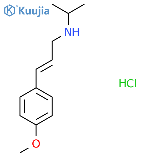 [(2E)-3-(4-Methoxyphenyl)prop-2-en-1-yl](propan-2-yl)amine hydrochloride structure