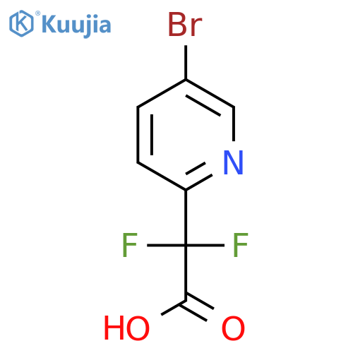 2-(5-Bromopyridin-2-yl)-2,2-difluoroacetic acid structure