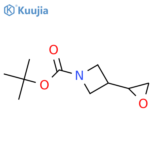 1-Azetidinecarboxylic acid, 3-(2-oxiranyl)-, 1,1-dimethylethyl ester structure