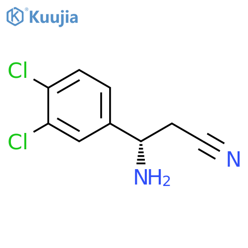 (3S)-3-AMINO-3-(3,4-DICHLOROPHENYL)PROPANENITRILE structure