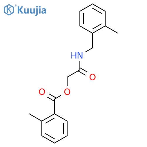 {[(2-methylphenyl)methyl]carbamoyl}methyl 2-methylbenzoate structure