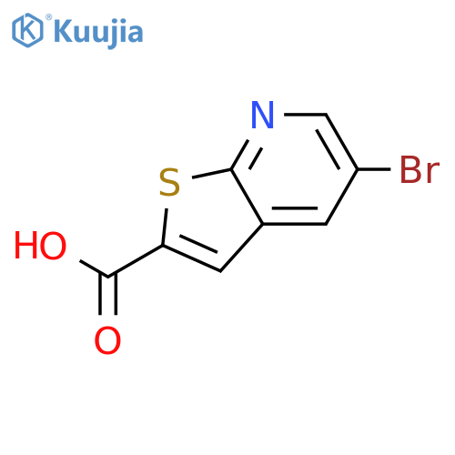 5-bromothieno[2,3-b]pyridine-2-carboxylic Acid structure