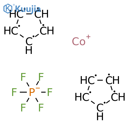 Bis(cyclopentadienyl)cobalt(III) Hexafluorophosphate structure