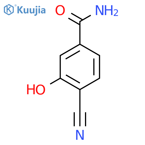 4-Cyano-3-hydroxybenzamide structure