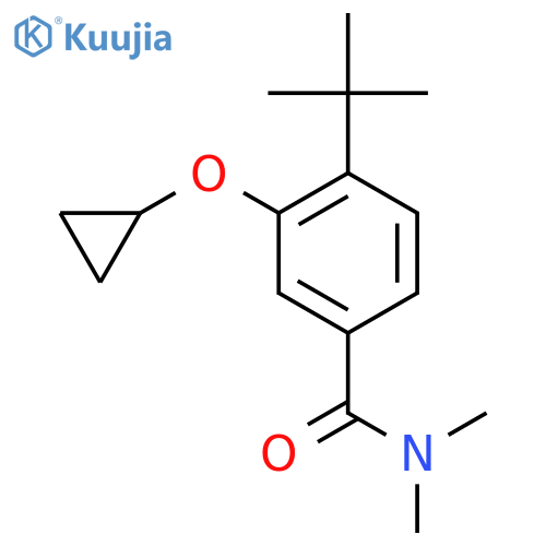 4-(tert-Butyl)-3-cyclopropoxy-N,N-dimethylbenzamide structure