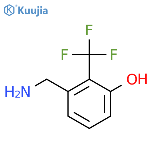 3-(Aminomethyl)-2-(trifluoromethyl)phenol structure