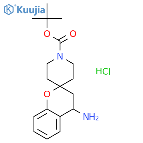 tert-butyl 4-aminospiro[chromane-2,4'-piperidine]-1'-carboxylate;hydrochloride structure