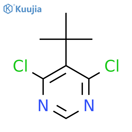 5-Tert-butyl-4,6-dichloropyrimidine structure