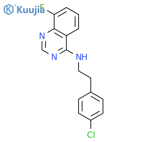 4-Quinazolinamine, N-[2-(4-chlorophenyl)ethyl]-8-fluoro- structure