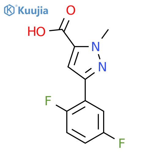 3-(2,5-difluorophenyl)-1-methyl-1H-pyrazole-5-carboxylic acid structure