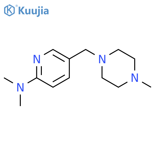N,N-Dimethyl-5-((4-methylpiperazin-1-yl)methyl)pyridin-2-amine structure