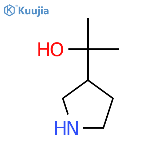 2-[(3R)-pyrrolidin-3-yl]propan-2-ol structure