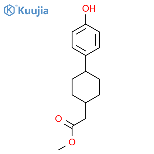Methyl 2-((1s,4s)-4-(4-hydroxyphenyl)cyclohexyl)acetate structure