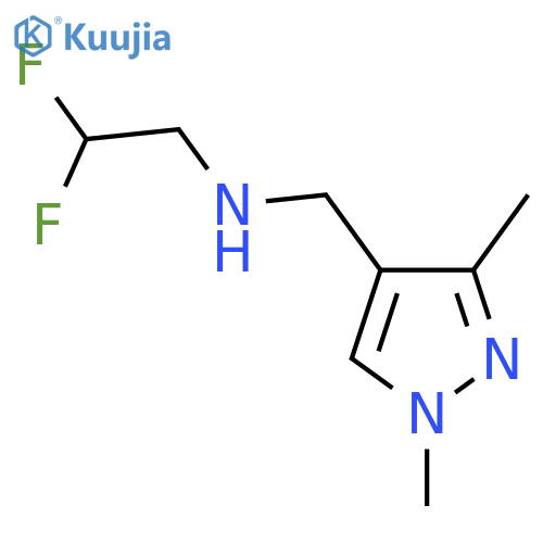 (2,2-difluoroethyl)(1,3-dimethyl-1H-pyrazol-4-yl)methylamine structure