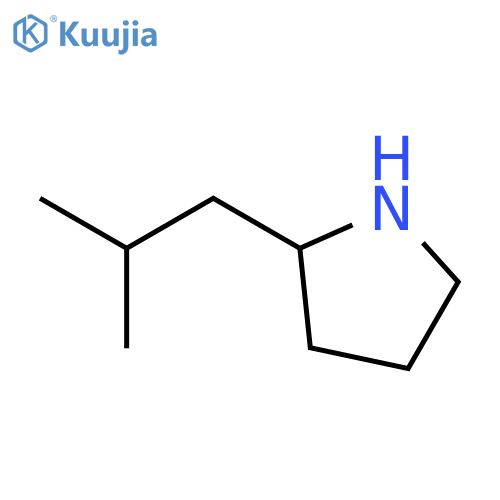 2-(2-methylpropyl)pyrrolidine structure