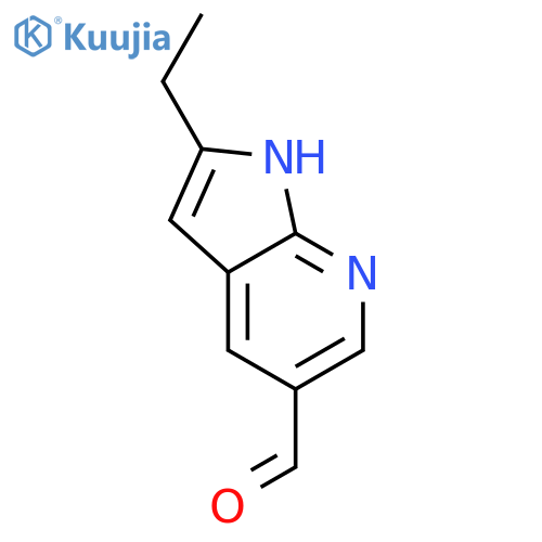 2-Ethyl-1H-pyrrolo[2,3-b]pyridine-5-carbaldehyde structure