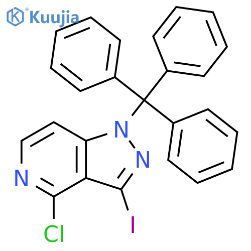 4-Chloro-3-iodo-1-trityl-1h-pyrazolo[4,3-c]pyridine structure