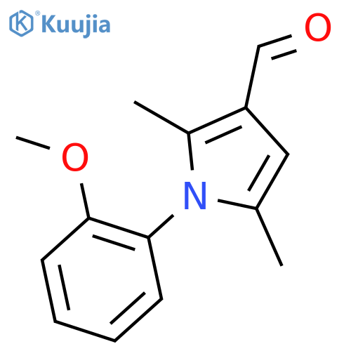 1-(2-Methoxyphenyl)-2,5-dimethyl-1H-pyrrole-3-carbaldehyde structure