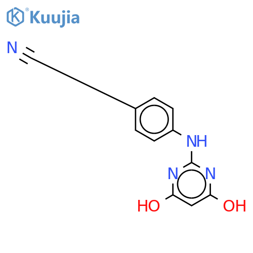 4-(4,6-Dihydroxy-2-pyrimidinyl)aminobenzonitrile-13C3 structure