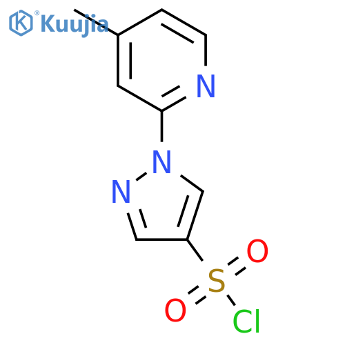 1-(4-Methylpyridin-2-yl)-1H-pyrazole-4-sulfonyl chloride structure