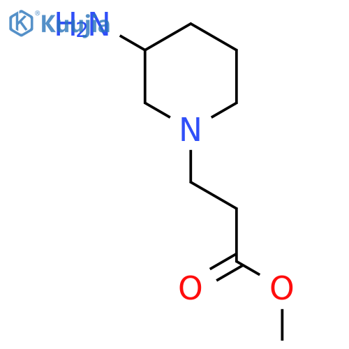 Methyl 3-(3-aminopiperidin-1-yl)propanoate structure