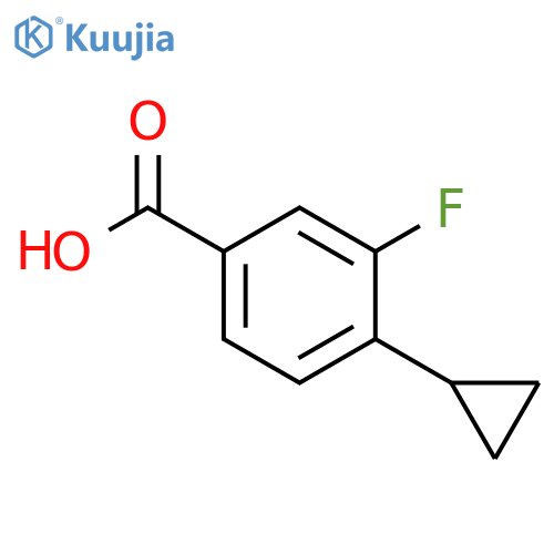 4-cyclopropyl-3-fluorobenzoic acid structure